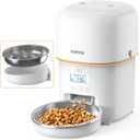 Automatic Cat Feeders - 2L Cat Food Dispenser Easy to Use, Timed Automatic Pet Feeder with Over 180-day Battery Life, 1-6 Meals Dry Food Programmable Portion Control Also for Dogs (White)