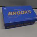 Brooks Womens Ghost 17 Neutral Running Shoe (7.5 Wide, White/Black/Rose Gold)