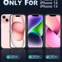 5 x FNTCASE for iPhone 15 Case: for iPhone 14 Case & iPhone 13 Case [Compatible with Magsafe] Translucent Matte Magnetic Phone Cover - Military Grade Drop Protection Shockproof Protective Cases - Pink