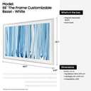Samsung 55-Inch The Frame Customizable Bezel, Modern White, 2026 Model