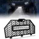 Front Grille with LED Light Bar for Polaris Sportsman XP 1000 850 17-25, Front Fascia Mesh Grille with LED Light Bar for Polaris Sportsman XP 1000 850 SP 850 ACE 900 2017-2025 Accessories
