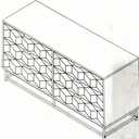 GAOMON Dresser for Bedroom, 53.5" Large Dresser Organizer, 6 Drawer with Golden Metal Handle and Legs, Modern Chest of Drawers, White Dressers with Drawers for Closet, Hallway, Living Room, Entryway