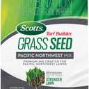 Scotts Turf Builder Grass Seed Pacific Northwest Mix - Grass Seed Plus Lawn Fertilizer & Soil Improver, Premium Mix, Covers Up to 800 sq. ft., 2.4 lb.
