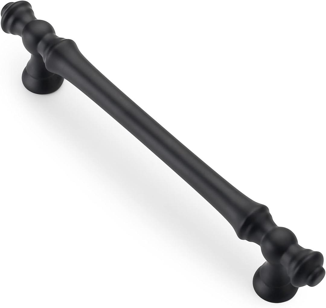 Asidrama 6 Pack 5 Inch(128mm) Matte Black Kitchen Cabinet Handles, Cabinet Pulls Kitchen Cabinet Hardware for Cupboard Drawer Pulls Dresser Handles (5" Hole Center) Asidrama 6 Pack 5 Inch(128mm) Matte Black Kitchen Cabinet Handles, Cabinet Pulls Kitchen Cabinet Hardware for Cupboard Drawer Pulls Dresser Handles (5" Hole Center)
