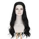 Miss U Hair Long Wavy Dark Brown Costume Wig Women 70s 80s Hippie Party Wig Halloween