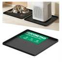 Portable Air Conditioner Silicone Mat: 24''x24''x0.7'' Waterproof Portable AC Drip Pan - Non-Slip Soft Drip Tray with Raised Edge - Ideal for Ice Maker Mini Fridges & Electrical Appliances - Black