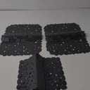 Bligli Pebble Sink Mat for Stainless Steel/Ceramic Sinks, 2 Pack PVC Sink Protectors Mats for Bottom of Kitchen Sink, Dish Drying Mat for Dishes and Glassware, 15.7 x 11.8 inch, Grey (Gray)