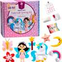 Pinwheel Crafts Beginner Sewing Kit for Kids Ages 5 6 7 8-12+ - Make Your Own Fairytale Characters Kids Sewing Kit - Play & Learn to Sew Craft Box, Girls & Boys Birthday Gifts