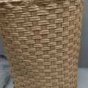 PEMAR Wicker Umbrella Holder, Hand Woven Umbrella Stand Basket Decorative Cane Holder Rack for Home, Entryway Multipurpose Narrow Tall Basket (Natural)