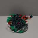 Brizled Red & Green C5 Christmas Lights, 33ft 100 LED Christmas Lights, Connectable 120V UL Certified Mini Xmas Light String Faceted Xmas Light for Christmas Tree Party Roof Indoor Outdoor Decor