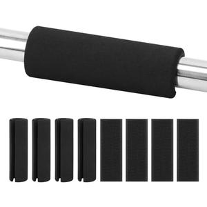 4 Pcs Shock Handle Grips with Hook and Loop Tape Foam Grips Wrap Tube Pad Buffer Handle Covers for Fitness Home Garden Bicycle Exercise Equipment Strollers Handlebar Replacement