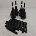 Rhawuy Solar Torch 96 LEDs | IP65 Weatherproof Outdoor Landscape Fixture | Decorative Illumination for Garden/Camping/Yard | Warm Yellow Ambiance with Ground Stake 4 Pack