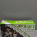 Aluminum Foil Sheets, 400 Count Tin foil,12" x 10.6" Pre-Cut Pop-Up Dispenser for Food Wrap, Hot Dog or Sandwich Wrap,Food Storage, Baking, Catering, Restaurant,Kitchen Use (Silver, 12 Inch)