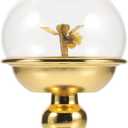 BESTOYARD God of Wealth Lamp - Adjustable Alloy Oil Lantern for Home and Temple Use Vintage Decorative Light with Glass Shade