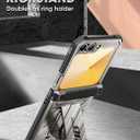 SUPCASE for Samsung Galaxy Z Flip 7 FE Case with Stand & Belt-Clip (Unicorn Beetle Pro), [Hinge Protection] [Front Screen Protector] Full Body Rugged Phone Cover for Galaxy Z Flip 6/5, Tigray