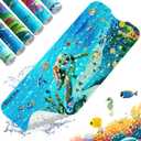XIYUNTE Baby Bath Mat for Tub Non Slip Kids Bath Mat - 40''x16'' Extra Long Cartoon Bathtub Mat Non Slip Kids Shower Mat Eco-Friendly Toddler Bath Mats with Suction Cups, Machine Washable