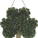 Fun Express ShamrockShaped Wreath  Premium Wooden St Patricks Day Decorations for Front Door & Home | Irish Wall Decor with Rustic Green Clover Design | Indoor Outdoor March Holiday
