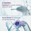 Philips Sonicare Cordless Power Flosser 3000 - Water Flosser with Innovative Quad Stream Technology, Oral Irrigator with 2 Flossing Modes and 3 Pressure Levels, IPX7 Waterproof, White, HX3826/21