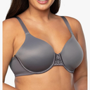 Vanity Fair Women's Full Figure Beauty Back Smoothing Bra, 4 Way Stretch Fabric, Lightly Lined Cups up to H 44D