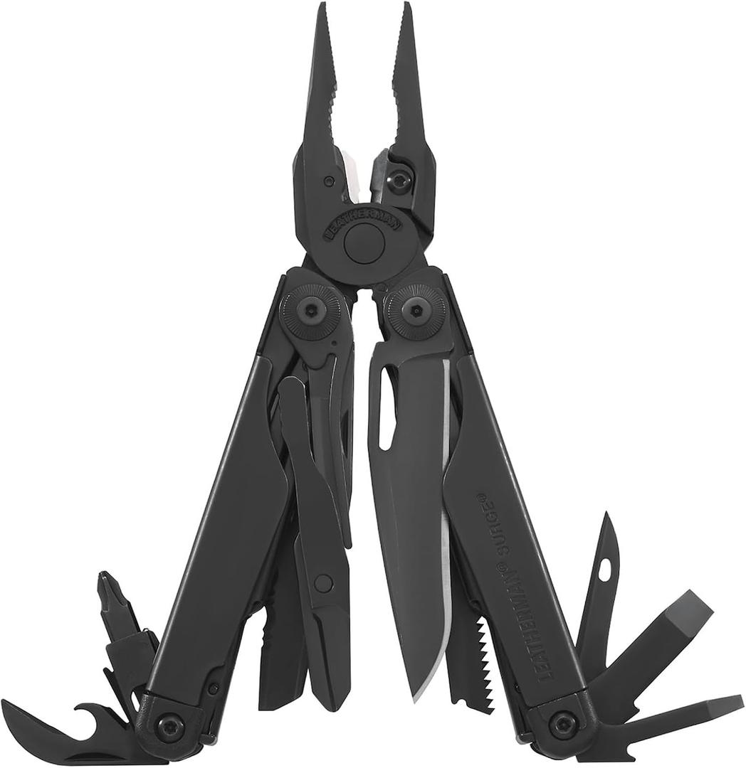 LEATHERMAN, Surge, 21-in-1 Heavy-Duty Multi-tool for Work, Home, Garden, DIY & Auto, Black