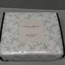 Laura Ashley - Queen Sheet Set, Buttery-Soft Bed Sheets with a Naturally Silky Smooth Cotton Sateen Lightweight Feel - Matching Pillowcases & Fitted Sheet (Fiona Green)