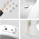 Enya NOVA GO SP1 Carbon Fiber Travel Guitar - 35" Acoustic Electric with Smart AcousticPlus Technology, Built-in Effects, USB Recording, Bluetooth Speaker, Beginner Bundle with Gig Bag & Accessories