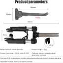 Electric Scooter Front Suspension Fork Compatible with Segway Ninebot MAX G30 G30LP Electric Scooter Shock Absorption Parts Anti-Vibration Accessories with Foot Stand