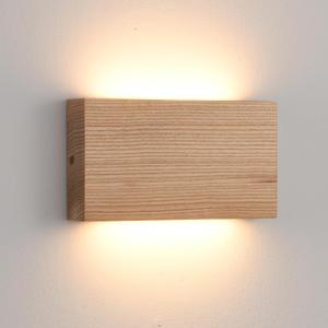 Wood Wall Sconce Indoor Wall Lights Hardwired 1 Pack Up and Down Wall Mount Light for Living Room Bedroom Hallway Corridor Conservatory Cool White 3000K(with led 4000K and 6000k)