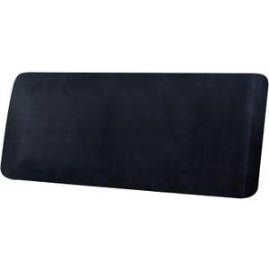 Leather Look Couch Cushion Covers Sofa Seat Slipcovers Sets Couches Furniture Protector for Sectional Armchair Loveseat Pets Kids Stretch Spandex Fabric (1 Cushion XL Sofa, Navy)