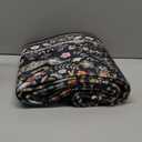 Runner Rug Washable Kitchen Runner 2'x10' Rug Floral Non-Slip for Entryway Indoor Soft Carpet for Hallways, Kitchen, Laundry, Bedroom, Bathroom (Vibrant Black)