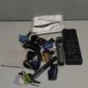 Beard Trimmer for Men, Magnetic Snap-on Replacement Heads & Charging Dock, IPX7 Waterproof Cordless Hair Clippers, Mens Grooming Kits for Mustache/Body/Face/Ear/Nose, Gray