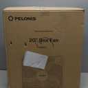 PELONIS 20 Inch Box Fan  3 Speeds, 25ft/s, Floor Fans, Superior Air Throw (2295 CFM), Lightweight, 5 Blades, Portable & Durable for Bedroom, Office, Living Room, Garage (Grey)