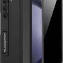 Miimall for Samsung Galaxy Z Fold 5 Case with Privacy Screen Protector, Built-in Convenient Adjustable Kickstand & Magnetic Hinge Protection All-Inclusive Protective Case for Galaxy Z Fold 5 5G Black