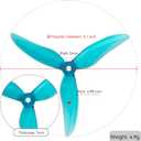 16pcs Fpv Drone Props Propeller: Gemfan Hurricane 51499 Tri-Blade 5 Inch Props for 4S 6S FPV Freestyle Racing, 8xCW 8xCCW