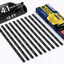 haisstronica 4:1 Heat Shrink Tubing Kit,1/4 Inch 10Ft Adhesive Lined Marine Resistant Grade Shrink Wrap -Perfect for Home and Industrial,Black