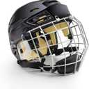 Breathable Ice Hockey Helmet with Protective Cage, Impact Resistant Hockey Head Gear for Youth & Adult, X-Large