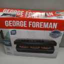 George Foreman Family-Size Grill & Panini Press, Nonstick Ceramic Coating, Fat-Removing Slope, Adjustable Angle, Indoor/Outdoor Use (5-Serving)