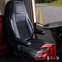 Semi Truck Beaded Seat Covers (1 PC) - Compatible with Freightliner, Peterbilt, Kenworth, Volvo & More - Beaded Cooling Car Seat Cover for Truckers Truck Driver Seat Cushion