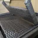 IDZO Katalina Chaise Lounge Set of 2-500lbs Support, UV Wicker, Ergonomic Wave Design, Reclining Backrest, Patio Furniture Set, Multi-Brown