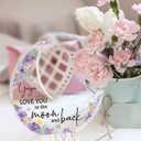 Yaya Gifts Gifts for Yaya From Grandkids Acrylic Moon Decorations 5.0 x 4.0 inch Mothers Day Christmas Birthday Gifts for Yaya, Gifts Ideas for Yaya Purple