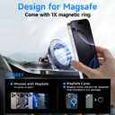 ANDERY Car Phone Holder for Magsafe [78+LBS Strongest Suction & 2400gf Strongest Magnetic] 360° Adjustable Car Phone Mount, Phone Holders for Your Car for iPhone 17-12 Pro Max Air Plus (Carbon Fiber)