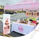 YOSE X Frame Banner Stand Fits Any Banner Adjustable Size 23"X63" to 32"X78" with Portable Retractable Carrying Bag, Customize Stand for Trade Show Exhibition Market