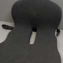 Buttocks Cushions Office Chair Cushion with Backrest (Classic Black)