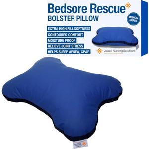 Bedsore Rescue Bolster Pillow for Bed Sore Prevention, Pressure Sore Relief Cushion, Positioning Pillow for Sleep Apnea & BiPAP/CPAP Pillow, Medical Grade, Made in USA