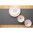 Solino Home 100% Pure Linen Table Runner Evergreen, Fringe 14 x 108 in Long