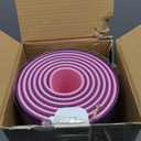 Live Well Thick Yoga Mat - 6mm TPE Non-Slip Exercise Mat for Home Gym, Dual Color (Purple/Pink) Yoga Mats for Women, 6ft x 2ft