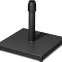 45lbs Patio Umbrella Base - Heavy Duty Outdoor Patio Market Umbrella Stand for Deck, Poolside, Balcony, Wind-Resistant Design,Black