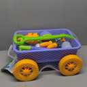 deAO Kids Garden Wagon Wheelbarrow and Gardening Tools Play Set Includes 10 Accessories and 4 Plant Pots,Great Outdoor Toddler Toys Kids Gardening Set (Blue)