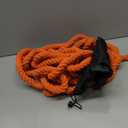 X XBEN Tug of War Rope with Flag for Kids 40FT, Teens and Adults, Soft Cotton Rope Games for Team Building Activities, Family Reunion, Birthday Party Orange