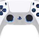 eXtremeRate 7 Colors 9 Modes Luminated Dpad Thumbsticks Share Home Face Buttons for PS5 Controller BDM-030 040 050, Black Classical Symbols Buttons DTF LED Kit for PS5 Controller - NO Controller